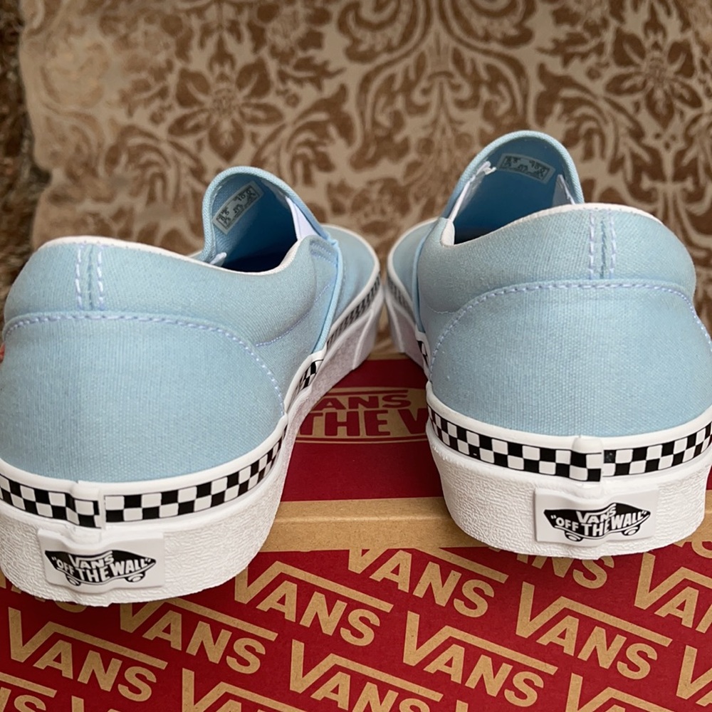 Vans Classic Slip On Check Foxing Men’s - Picture 13 of 16